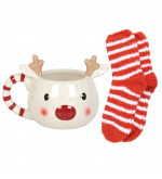 Ensemble tasse de Noël et chaussettes