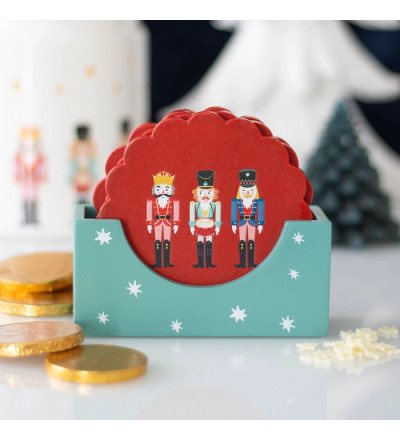 Sous-verres de Noël casse-noisette