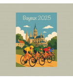 AFFICHE VILLES NORMANDES : Tour en BAYEUX