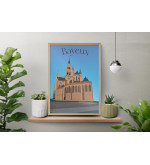 Affiche illustrée Bayeux – Design normand | Esprit Cottage Bayeux