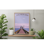 Affiche Luc-sur-Mer – Création originale | Affiches villes normandes