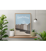Affiche de Ouistreham – Illustration Normandie | Esprit Cottage
