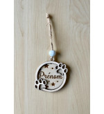 Boule de Noël personnalisée empreintes pattes