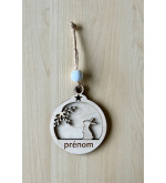 Boule de Noël lapin personnalisée