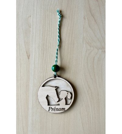 Boule de Noël cheval personnalisée
