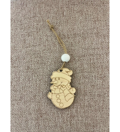 Boule de Noël bonhomme de neige