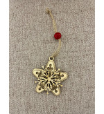 Boule de Noël flocon doublé