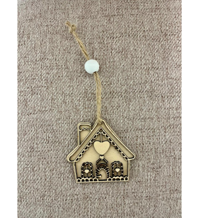 Boule de Noël maisonnette