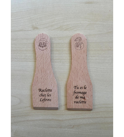 Raclettes en bois personnalisables - lot de 2
