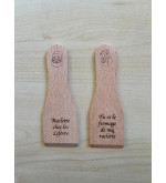 Raclettes en bois personnalisables - lot de 2
