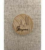 Décapsuleur rond en bois personnalisable