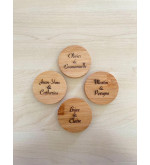 Décapsuleur rond en bois personnalisable