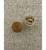 Bouchon en bois personnalisable - Esprit Cottage