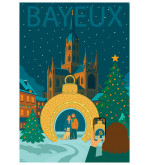 Affiches illustrées BAYEUX Noël