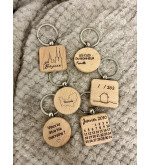 Porte clé gravé personnalisable