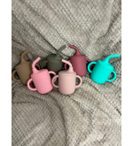 Set Repas Bébé Silicone Complet – Assiette et Bol, Gobelet, Bavoir, Cuillère et Fourchette Bois Personnalisable