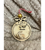 Boule de Noël cerf personnalisée "Mon premier Noël" – Premier Noël enfant