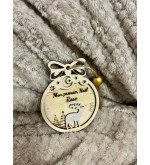 Boule de Noël cerf personnalisée "Mon premier Noël" – Premier Noël enfant
