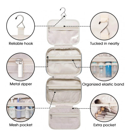 Trousse de toilette suspendue