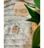 Porte-clé en bois maison "Chez...prénom" - personnalisable - idée cadeau