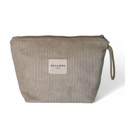 Trousse de toilette en velours - Grande | Esprit Cottage