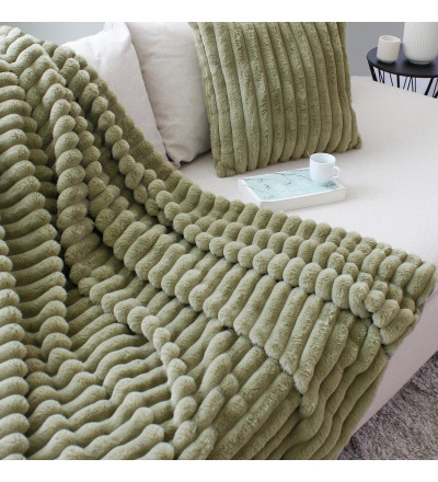 Plaid en velours 125x150cm - Matisse | Esprit Cottage