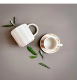 Tasses Espresso Stripes - Lot de 2 | Esprit Cottage