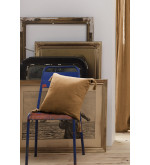 Coussin avec pompons en gaze de coton - 40x40cm