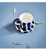 Tasses Espresso Stripes - Lot de 2 | Esprit Cottage