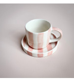 Tasses Espresso Stripes - Lot de 2 | Esprit Cottage