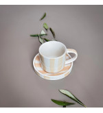 Tasses Espresso Stripes - Lot de 2 | Esprit Cottage