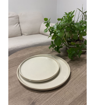 Assiette à dessert en grès - Terre Inconnue | Esprit Cottage