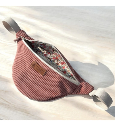 Sac banane en velours