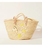 Panier en osier - Motifs Citrons | Esprit Cottage