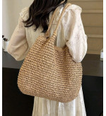 Sac à épaule en raphia