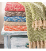 Plaid à chevrons 125x150cm