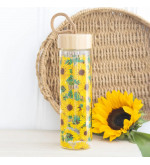 Bouteille en verre tournesol