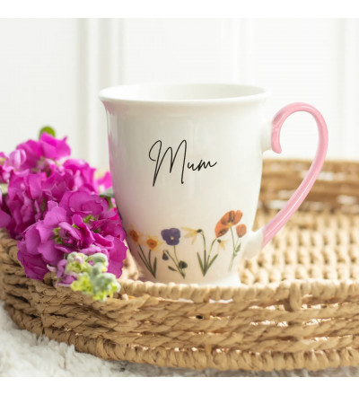 Mug Mum à fleurs