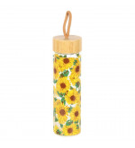 Bouteille en verre tournesol