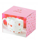 Mug motifs cerises en coeurs