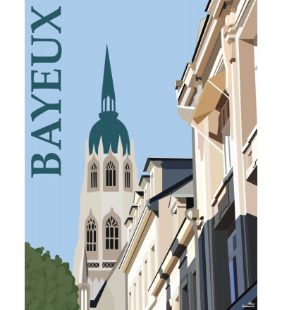 Affiches illustrées des villes normandes