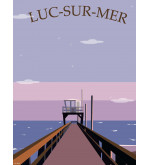 Affiche Luc-sur-Mer – Création originale | Affiches villes normandes