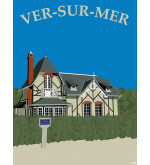 Affiche Ver-sur-Mer – Création originale normande | Esprit Cottage