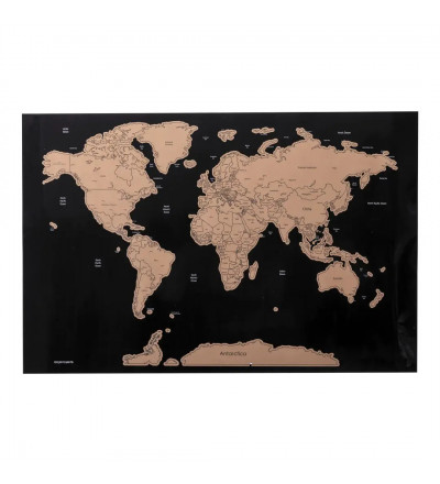 Carte du monde à gratter