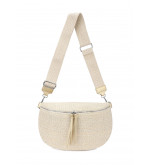 Sac banane façon raphia tressé