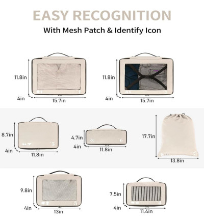 Cubes organisateur valise