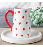 Pichet coeurs en céramique
