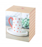 Pichet coeurs en céramique