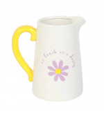 Pichet printemps en céramique