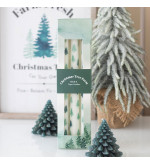 Ensemble de 3 bougies sapin de Noël